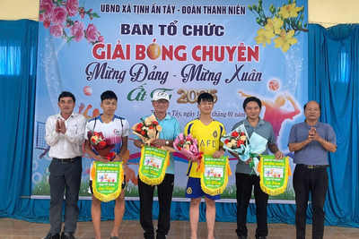 TỔ CHỨC THÀNH CÔNG GIẢI BÓNG CHUYỀN  TRUYỀN THỐNG MỪNG ĐẢNG, MỪNG XUÂN ẤT TỴ NĂM 2025